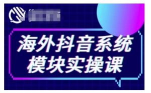 海外抖音Tiktok系统模块实操课，TK短视频带货，TK直播带货，TK小店端实操等-网创星球