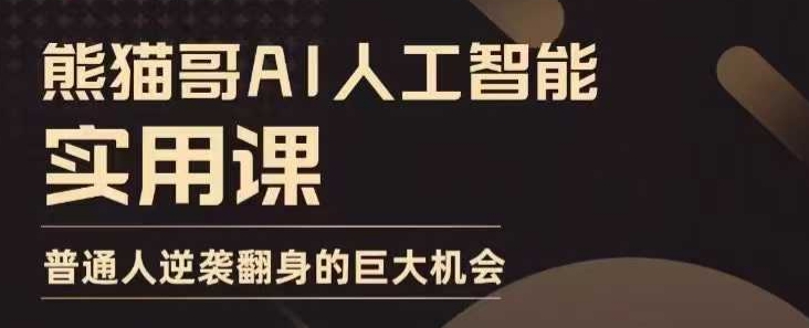 AI人工智能实用课,实在实用实战,普通人逆袭翻身的巨大机会-网创星球