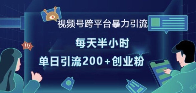 视频号跨平台暴力引流，每天半小时，单日引流200+精准创业粉-网创星球