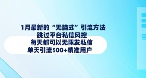 1月最新的无脑式引流方法,跳过平台私信风控,每天都可以无限发私信,单天引流500+精准用户-网创星球