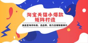 淘宝天猫小爆款矩阵打造:涵盖蓝海词布局、选品等,助力店铺销量飙升-网创星球