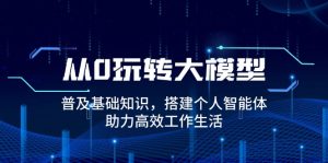 从0玩转大模型,普及基础知识,搭建个人智能体,助力高效工作生活-网创星球