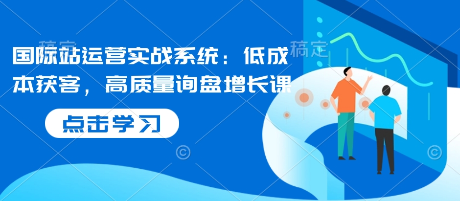 国际站运营实战系统:低成本获客,高质量询盘增长课-网创星球