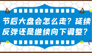 某公众号付费文章:节后大盘会怎么走?延续反弹还是继续向下调整?-网创星球