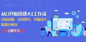 从0开始搭建AI工作流，包括选题、文案撰写、封面设计、数据分析等-网创星球