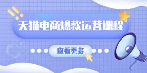天猫电商爆款运营课程，爆款卖点提炼与流量实操，多套模型全面学习-网创星球