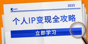 个人IP变现全攻略:私域运营,微信技巧,公众号运营一网打尽,助力品牌推广-网创星球