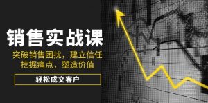 销售实战课，突破销售困扰，建立信任，挖掘痛点，塑造价值，轻松成交客户-网创星球