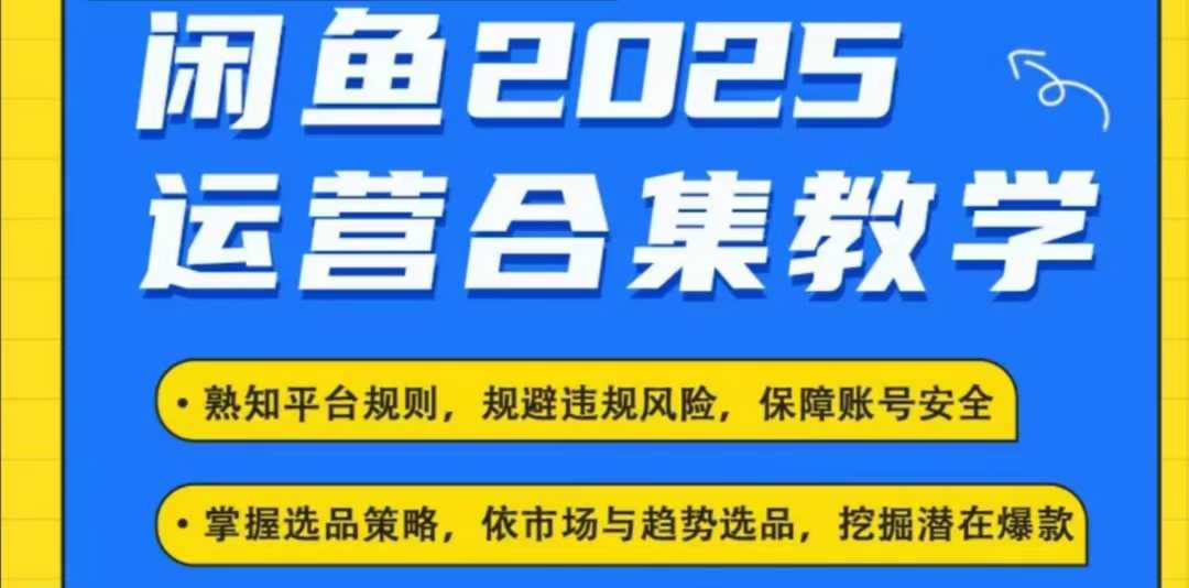 2025闲鱼电商运营全集,2025最新咸鱼玩法-网创星球