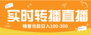 24小时实时转播别人红包小游戏直播间，睡着也能日入100-300【全套教程工具免费】-网创星球
