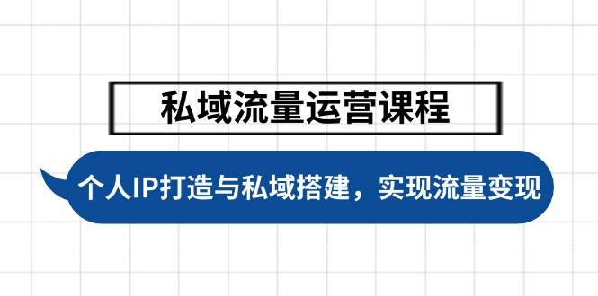 私域流量运营课程,个人IP打造与私域搭建,助力学员实现流量变现-网创星球