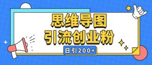 暴力引流全平台通用思维导图引流玩法ai一键生成日引200+-网创星球