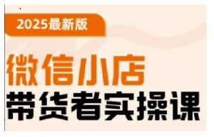 2025最新版微信小店带货者实操课，基础操作到高级运营技巧，快速上手-网创星球