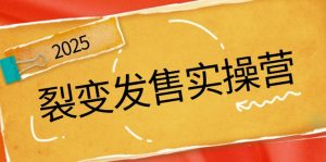 裂变发售实操营，全景解析裂变逻辑，打造动销新玩法，助力私域流量引爆-网创星球