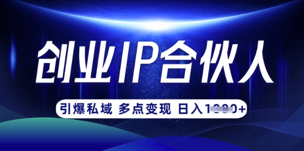 云帆·创业ip合伙人打造3.0,从0到1教你做网创,实现月入过W-网创星球