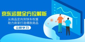 2025京东运营全方位解析:从商品定向到快车权重,助力商家打造爆款商品-网创星球
