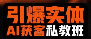 引爆实体AI模板引流私教班,从0~1讲透实体短视频获客-网创星球