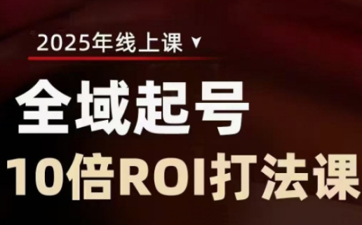 2025全域起号10倍ROI打法课,助你提升直播间的投资回报率-网创星球