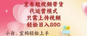 京东短视频带货,2025翻身项目,只需上传视频,单月稳定变现8k+【揭秘】-网创星球