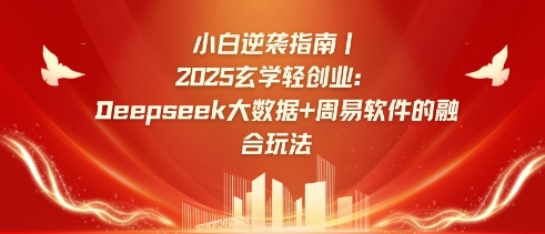 小白逆袭指南,2025玄学轻创业:Deepseek大数据+周易算法的融合玩法-网创星球