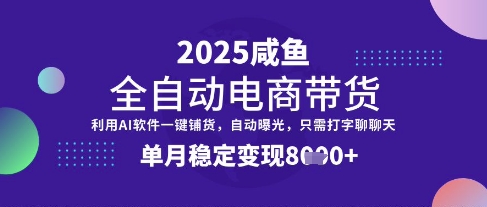 全网首发【闲鱼全自动电商带货】三年磨一剑,一朝露锋芒,单月稳定变现8k+【揭秘】-网创星球