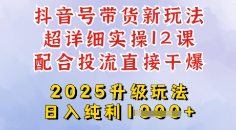 2025全新升级抖音带货玩法,一天纯利四位数,从剪辑到选品再到发布投流,超详细玩法揭秘-网创星球