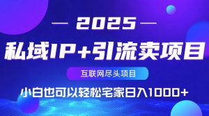 私域IP+引流卖项目,小白也可以做到轻松宅家日入1000+-网创星球