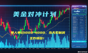 2025年最暴力项目“美金先登计划”最新最强对冲战法,每日实际收益1K-4K-网创星球