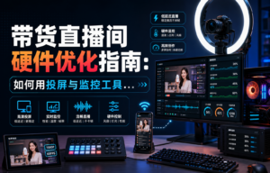 带货直播间硬件优化指南:如何用投屏与监控工具提升运营效率-网创星球