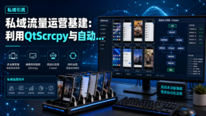 私域流量运营基建:利用QtScrcpy与自动化任务构建设备管理闭环-网创星球