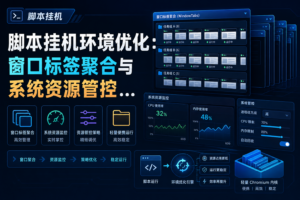 脚本挂机环境优化:窗口标签聚合与系统资源管控的实操配置-网创星球
