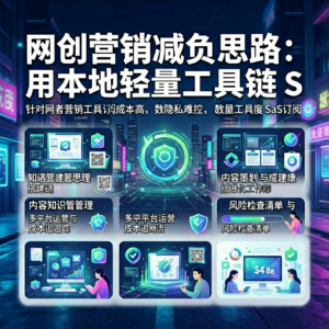 网创营销减负思路：用本地轻量工具链替代重度SaaS订阅-网创星球