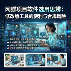 网赚项目软件选用思辨：修改版工具的便利与合规风险-网创星球