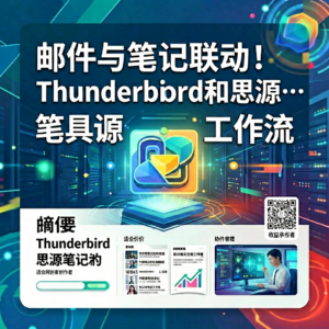 邮件与笔记联动：Thunderbird和思源笔记的本地信息工作流-网创星球
