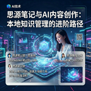 思源笔记与AI内容创作:本地知识管理的进阶路径-网创星球