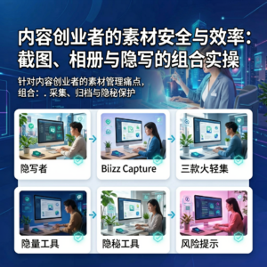 内容创业者的素材安全与效率：截图、相册与隐写的组合实操-网创星球