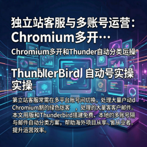 独立站客服与多账号运营:Chromium多开和Thunderbird自动分类实操-网创星球
