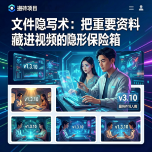 文件隐写术:把重要资料藏进视频的隐形保险箱-网创星球