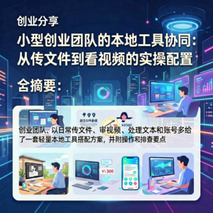 小型创业团队的本地工具协同：从传文件到看视频的实操配置-网创星球
