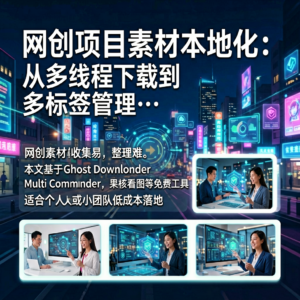 网创项目素材本地化：从多线程下载到多标签管理的效率配置-网创星球