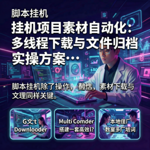 挂机项目素材自动化：多线程下载与文件归档的实操方案-网创星球