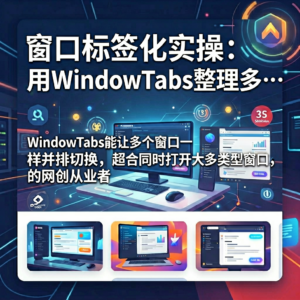 窗口标签化实操:用WindowTabs整理多任务工作流-网创星球
