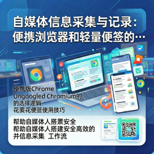 自媒体信息采集与记录：便携浏览器和轻量便签的搭配实践-网创星球