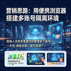 营销思路:用便携浏览器搭建多账号隔离环境-网创星球