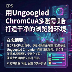 用Ungoogled Chromium为CPS/CPA多账号打造干净的浏览器环境-网创星球