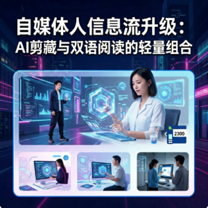 自媒体人信息流升级：AI剪藏与双语阅读的轻量组合-网创星球