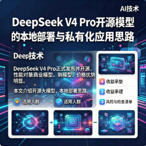 DeepSeek V4 Pro开源模型的本地部署与私有化应用思路-网创星球