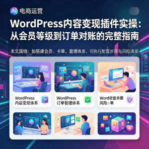 WordPress内容变现插件实操:从会员等级到订单对账的完整指南-网创星球