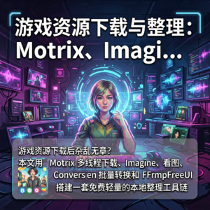 游戏资源下载与整理:Motrix、Imagine与格式转换工具的本地实操-网创星球
