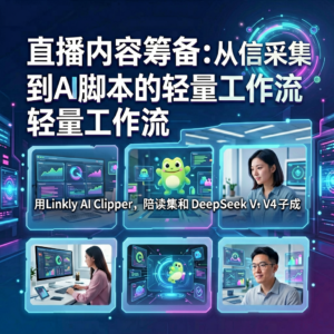 直播内容筹备：从信息采集到AI脚本的轻量工作流-网创星球